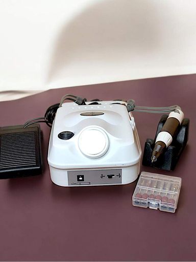 Фрезер для маникюра Bee Nails-335 45000 оборотов 30W белый + пилочка в подарок (2087067)