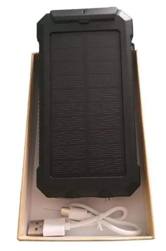 Зовнішній повербанк Solar Power Bank 30000 мА/год із компасом Чорний (2104618804) (2087427)