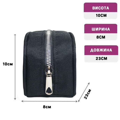 Пенал шкільний No Brand Бетмен 23x10x8 см Чорний (3771) (2087596)