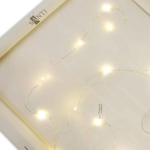 Картина за номерами Santi Магічне пір'я LED 40x40 см Різнокольоровий (956543) (2088238)