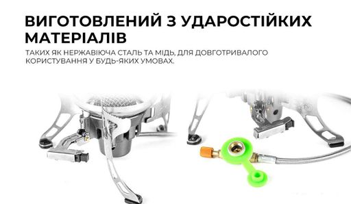 Пальник газовий BRS 15 1400Вт Сірий (2888262026) (2088331)
