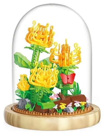 Конструктор No Brand Chrysanthemums Flower Flask 611 деталей Різнокольоровий (2104619283) (2088452)