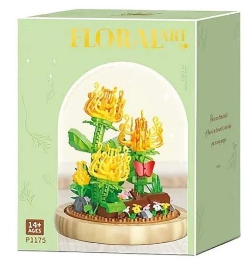 Конструктор No Brand Chrysanthemums Flower Flask 611 деталей Різнокольоровий (2104619283) (2088452)