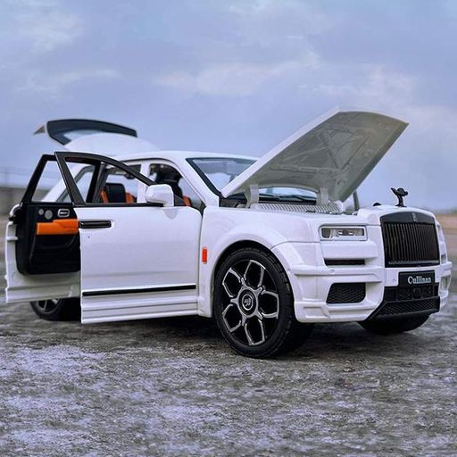 Дитяча металева машинка Rolls-Royce Cullinan 1:24 Авто Експерт інерція світло звук деталізований салон відкриваються двері (2089152)