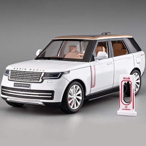 Машинка Range Rover L460 електромобіль 1:24 металева, світлові ефекти, відкривні елементи, інерційна, станція зарядки (2089157)