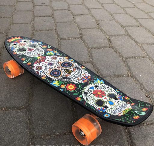 Пені Борд з Черепами Скейт колеса світні Best Board (2089220)