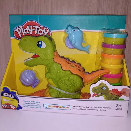 Детский Набор для Лепки из Пластилина Play Toy Динозавр (2089558)