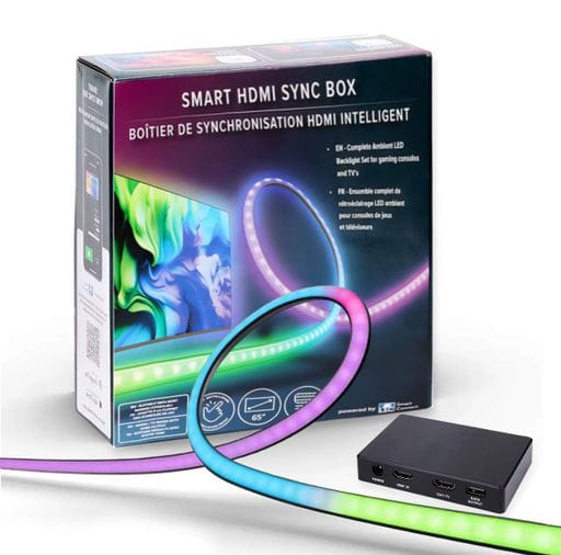 Набор адаптивного Ambilight подсвечивания для телевизоров 55-65" Smarti HDMI Sync Box TV с LED-лентой 2.6м (2090153)