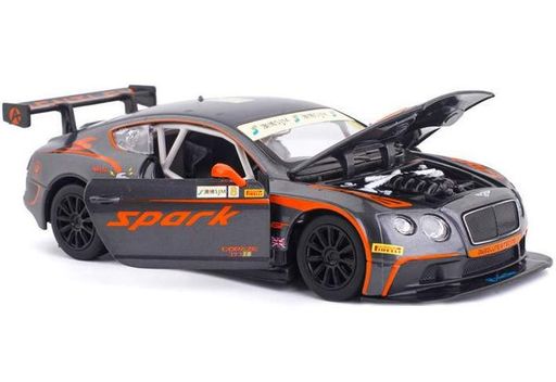 Металлическая машинка Bentley Continental GT3 1:24, реалистичные световые и звуковые эффекты Автопром (2090278)