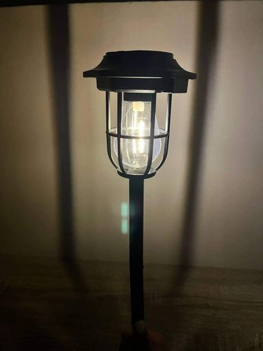 Солнечный садовый фонарь Solar Garden Light ZL-W610 2 шт для освещения дорожек клумб газонов Черный (2090414)