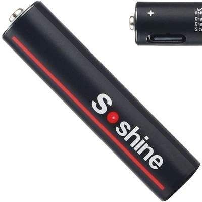 Акумулятор Soshine AAA 1.5V 400 mAh 600 mWh Type-C (18881-hbr) (2090499)
