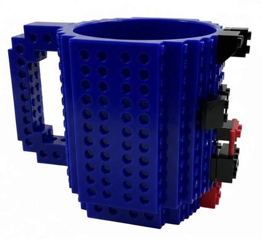 Кухоль-конструктор No Brand Build-On Brick Mug 350 мл Синій (2104619135) (2090522)