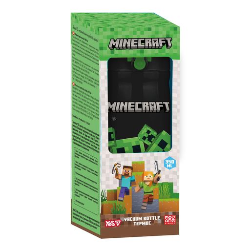 Термос YES Minecraft 350 мл Чорний (708602) (2090526)