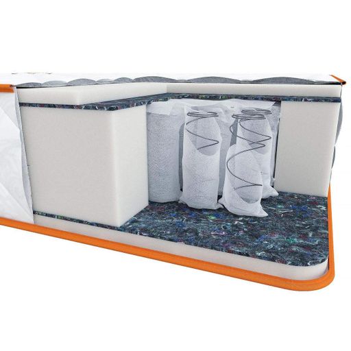 Матрац ортопедичний Homefort Sunline 80х200 см Білий (344302420) (2090841)
