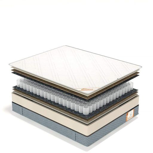 Матрац ортопедичний Homefort Spring Cocos Double 160х200 см Білий (8055771) (2090949)
