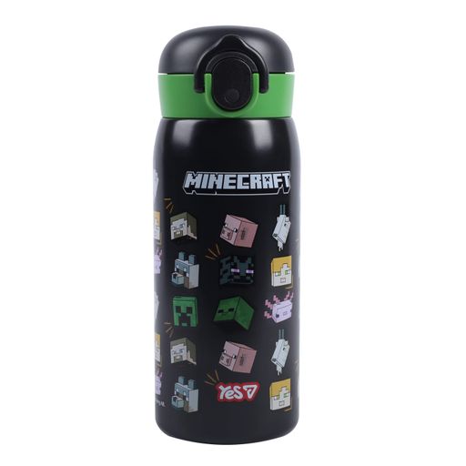Термос YES Minecraft 420 мл Чорний (708752) (2091077)