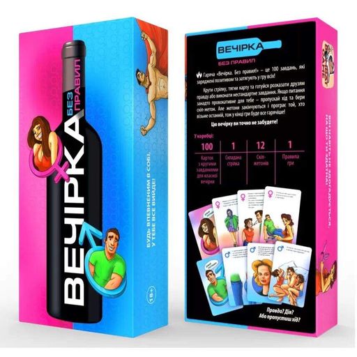 Игра для зажигательной вечеринки «Вечерка. Без правил» (UA) (2091295)