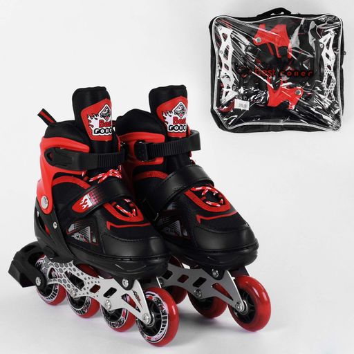 Роликові ковзани світло на передньому колесі Best Roller PU колеса 30-33 Red/Black (98927) (2091747)