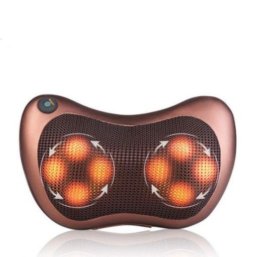 Масажна подушка для дому та машини масажер Massage Pillow 8 роликів (1756375287) (2091925)