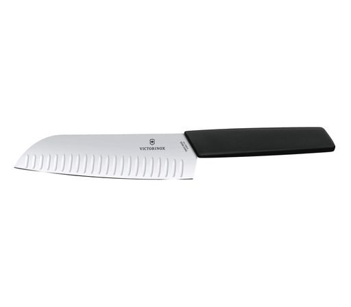 Кухонний ніж Victorinox Swiss Modern Santoku 17 см Чорний (6.9053.17KB) (2092070)