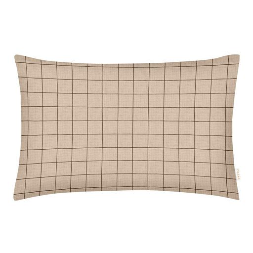 Євро постіль з простирадлом на гумці BEIGE GEOMETRY CS10 COSAS Бежевий 200х220 см (2092284)