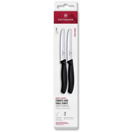 Кухонний набір Victorinox Swiss Classic Tomato&Table Set 11 см Чорний 2 шт (6.7833.2) (2092733)
