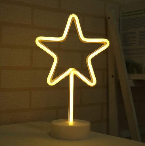 Нічник неоновий лампа No Brand Christmas Star Зірка (2092798)