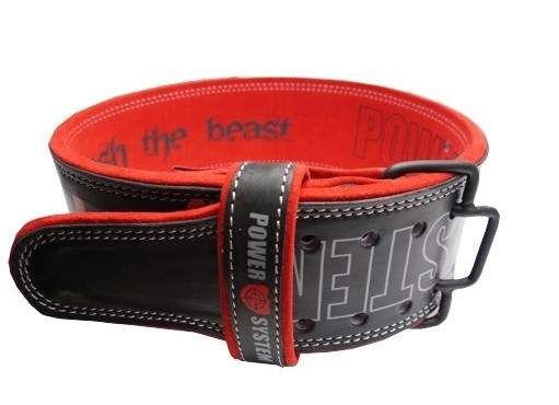 Пояс для важкої атлетики Power System Beast PS-3830 M Чорно-червоний (PS-3830_M_Black-Red) (2093530)
