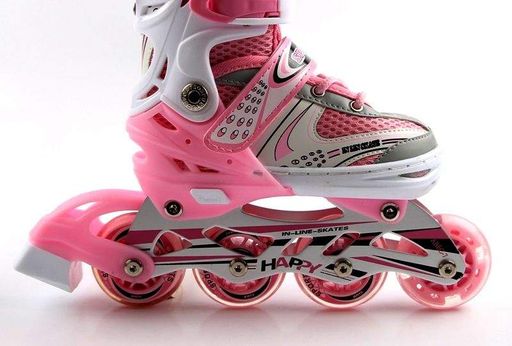 Роликові ковзани Happy 29-33 Pink (518333674-S) (2093575)