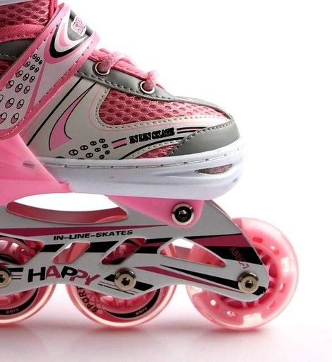 Роликові ковзани Happy 29-33 Pink (518333674-S) (2093575)