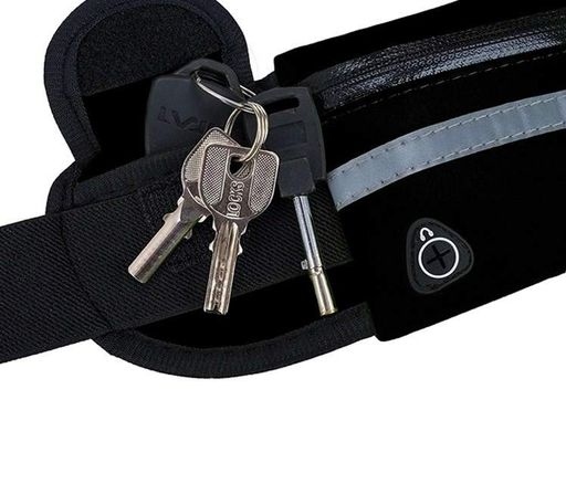 Сумка для бігу на пояс RunningBag з кишенею на пляшку Black (HbP0506201) (2093835)