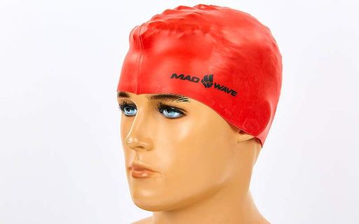 Шапочка для плавання MadWave INTENSIVE M053501 Червоний (2094271)