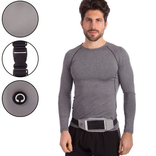 Чохол-сумка на пояс для бігу RUNNING WAISTPACK GA-506 Сірий (2094319)