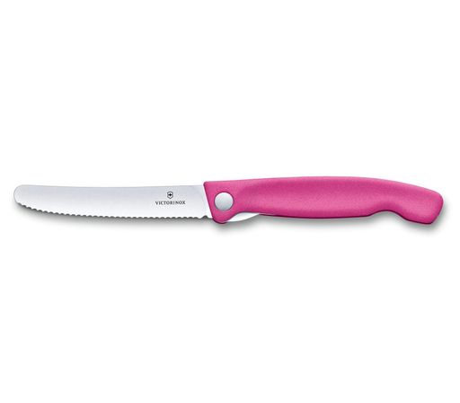 Кухонний ніж Victorinox Swiss Classic Foldable Paring Knife складаний, рожевий, 11 см (6.7836.F5B) (2095152)
