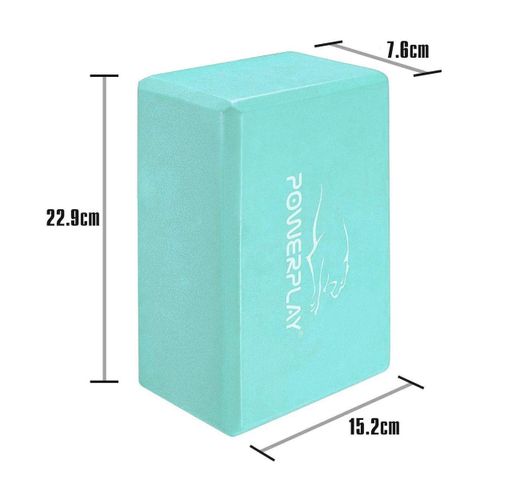 Блок для йоги PowerPlay 4006 Yoga Brick М'ятний (PP_4006_Mint_Yoga_Brick) (2095202)