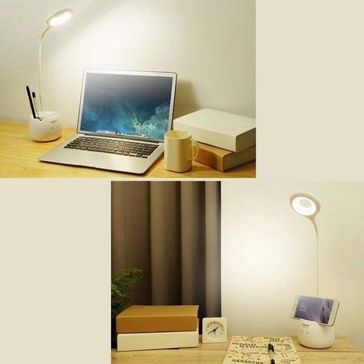 Лампа настільна TGX-772 нічник micro usb 20 + 8 led smd 3-режиму яскравості органайзер 48х11 см (2095526)