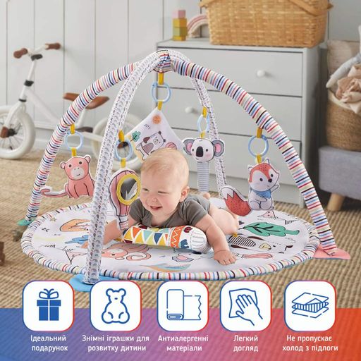Розвиваючий килимок для дітей (немовлят) з дугами A1 (BabyMat-1M) (2095827)