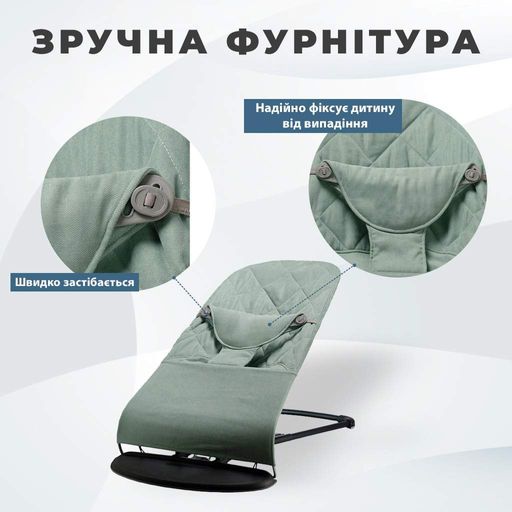 Змінний чохол No Brand на шезлонг Baby Bjorn Balance Soft Бірюзовий (BBS-00-01) (2096222)