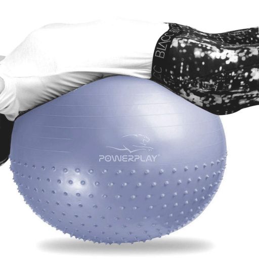 М'яч для фітнесу PowerPlay 4003 75см Sky Blue + насос (2096249)