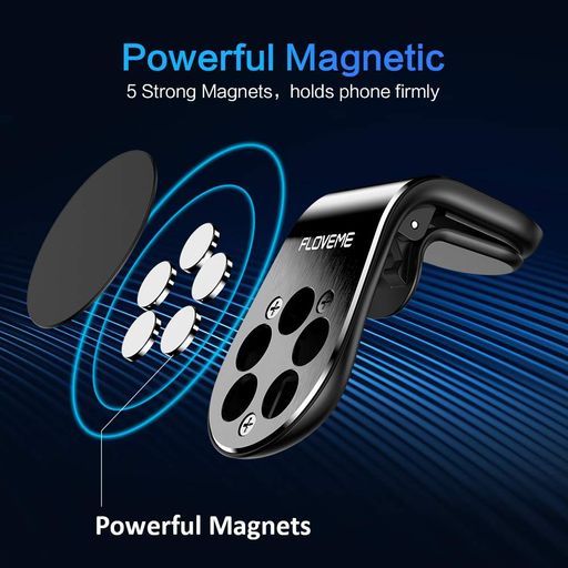 Автотримач для телефону магнітний VIDOVICI Premium XT-S48 Magnetic Clamp Black (2096436)