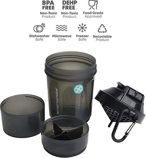 Шейкер спортивний Smartshake Original2GO 600ml Black (2096442)