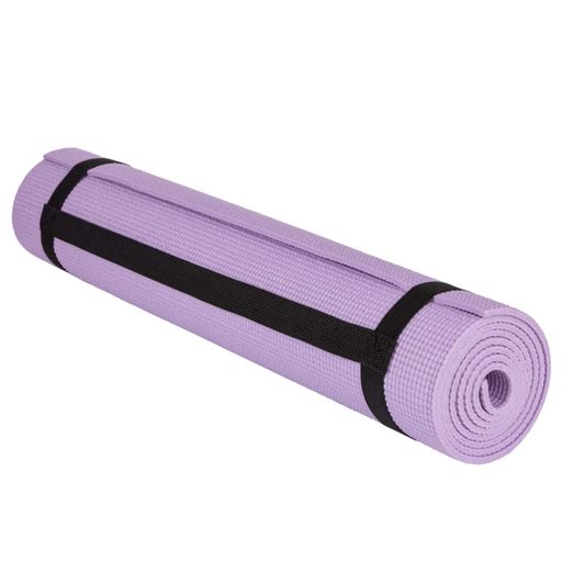 Килимок для йоги та фітнесу PowerPlay 4010 PVC Yoga Mat 173x61x0.6 см Лавандовий (2096554)