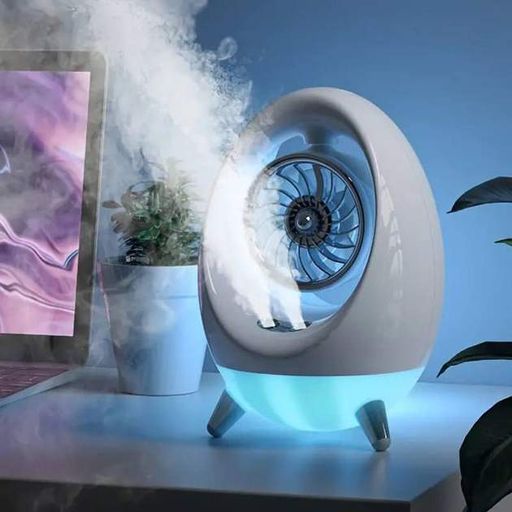 Портативний вентилятор USB з водяним охолодженням, розпилювач, нічник Air Cooler 657, зволожувач Fan&Fan (2096812)