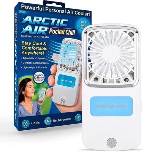 Ручний вентилятор ARCTIC COLD Pocket Chill • Портативний міні-вентилятор з LED-підсвіткою та USB-зарядкою (2096816)