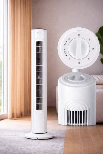 Вентилятор колонний підлоговий DOMOTEC MS-1627 45Вт Білий GRAND (2096896)