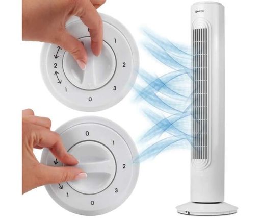 Вентилятор колонний підлоговий DOMOTEC MS-1627 45Вт Білий GRAND (2096896)