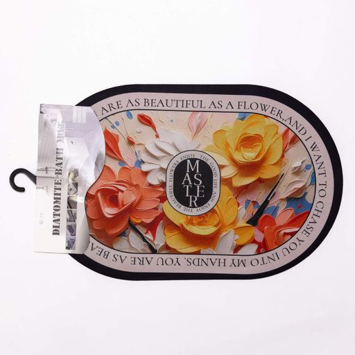 Килимок діатомітовий універсальний BEAUTIFUL FLOWERS 58*38 см з ефектом 3-D HP-42-55 Jiamat (2097092)
