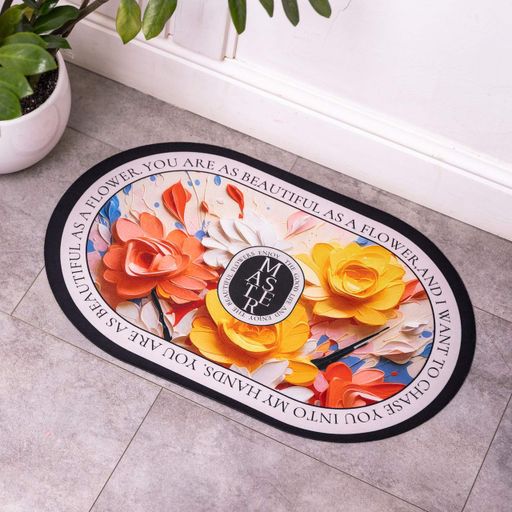 Килимок діатомітовий універсальний BEAUTIFUL FLOWERS 58*38 см з ефектом 3-D HP-42-55 Jiamat (2097092)