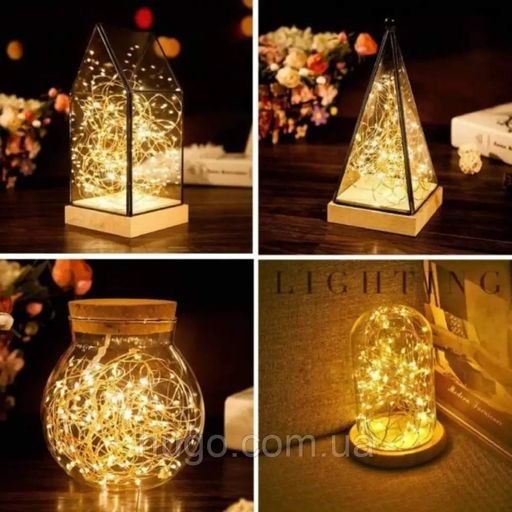 Гірлянда "Роса" від мережі, 20 м, 200 LED, AD-50537, Теплий білий (2097237)