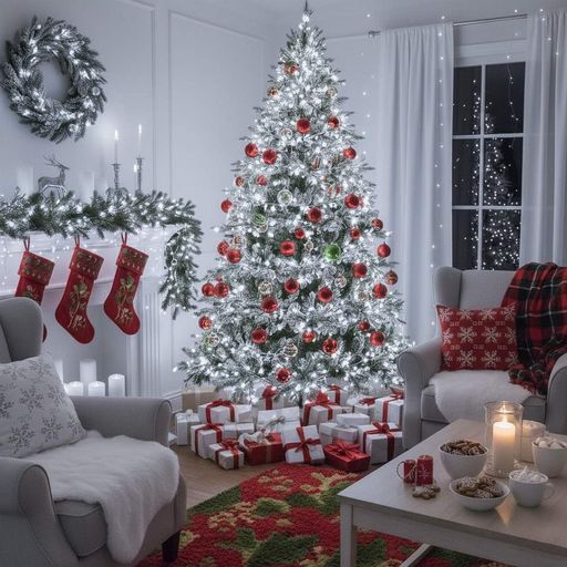 Гірлянда Роса мішура, від мережі, 30м, з пультом, зелений дріт, Холодний білий (2097240)